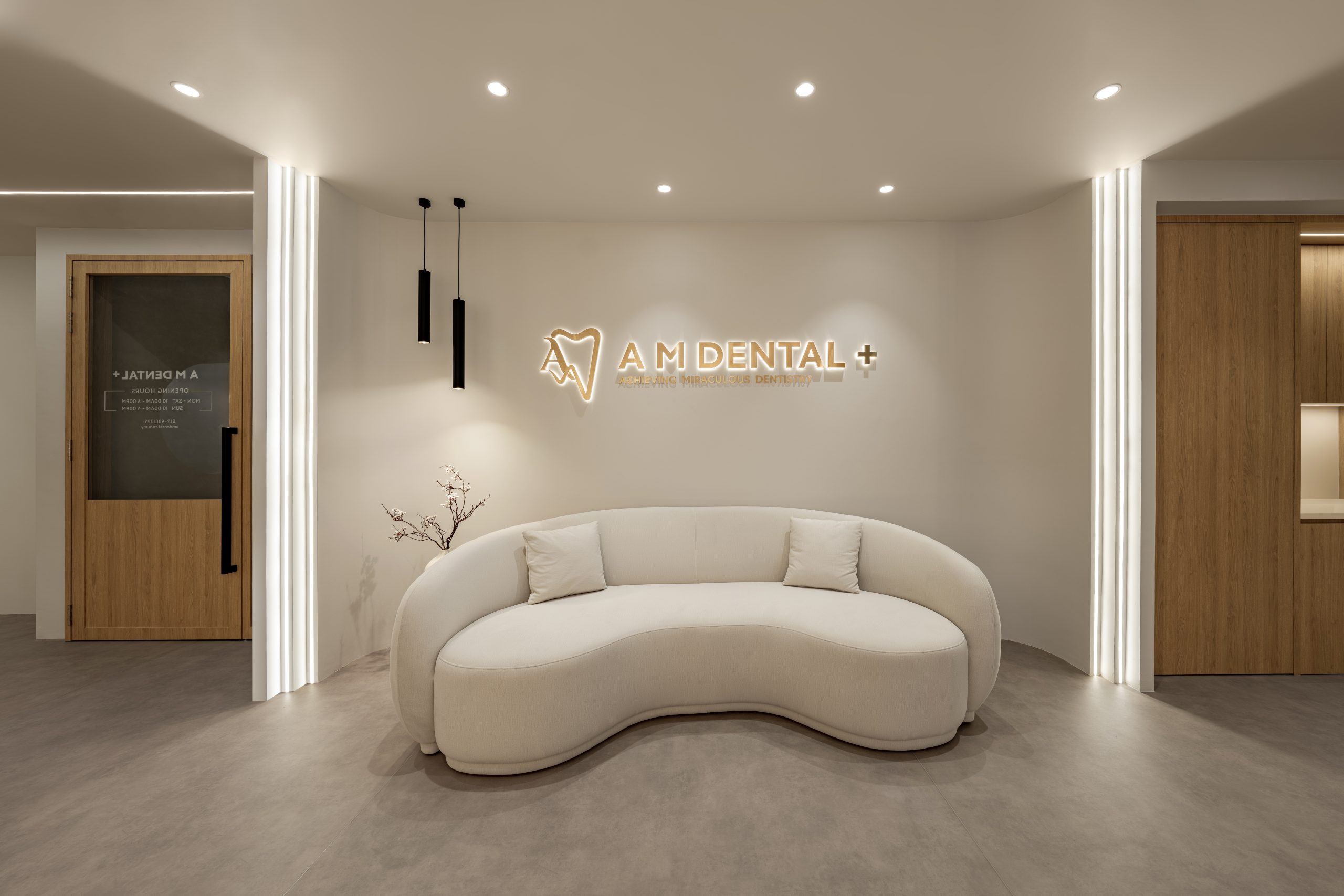 A M Dental reception lounge