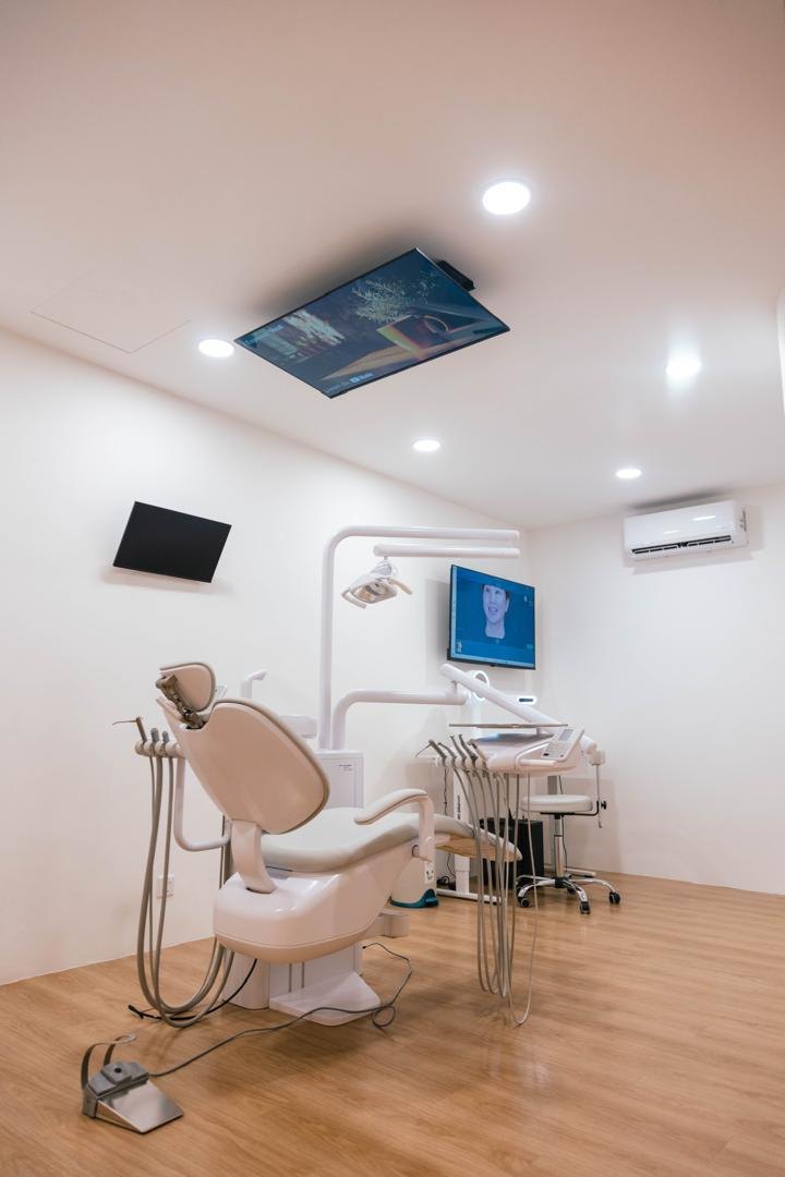 A treatment room at A M Dental